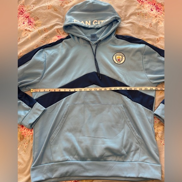Manchester City F.C. Fleece Jacket Sweatshirt Official Soccer Hoodie Large - Picture 4 of 7